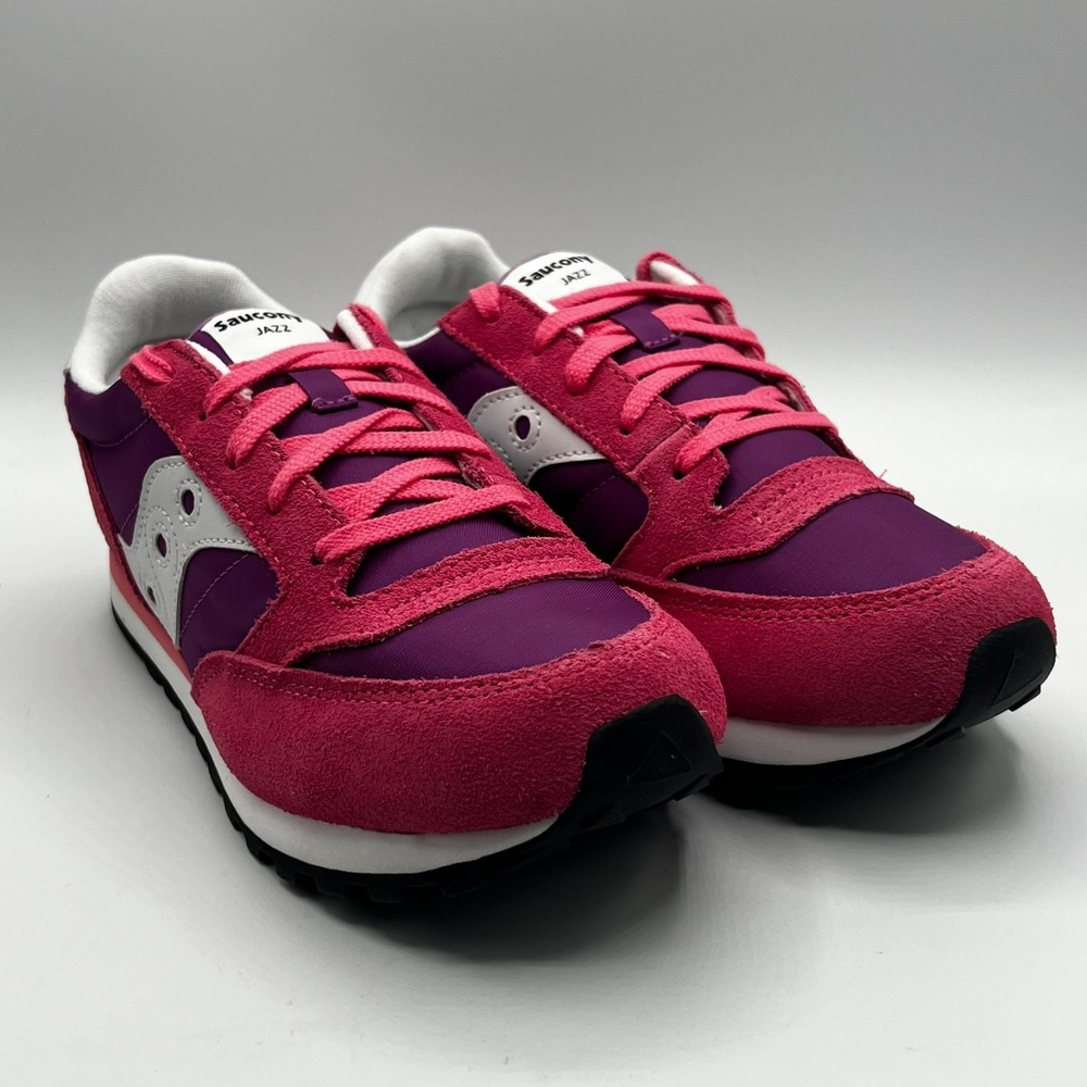 SAUCONY Originals GIRLS Lace Up Sneakers Pink Purple Size 4 M NEWโ NO BOX